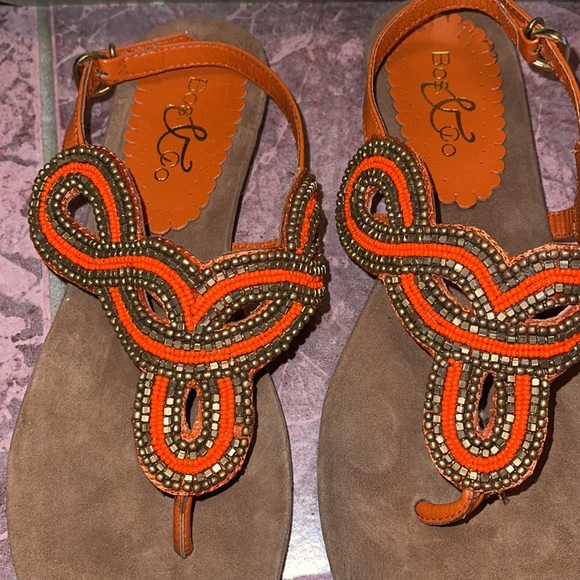 Bos&Co woman’s tangerine sandals size 6 - Picture 2 of 4